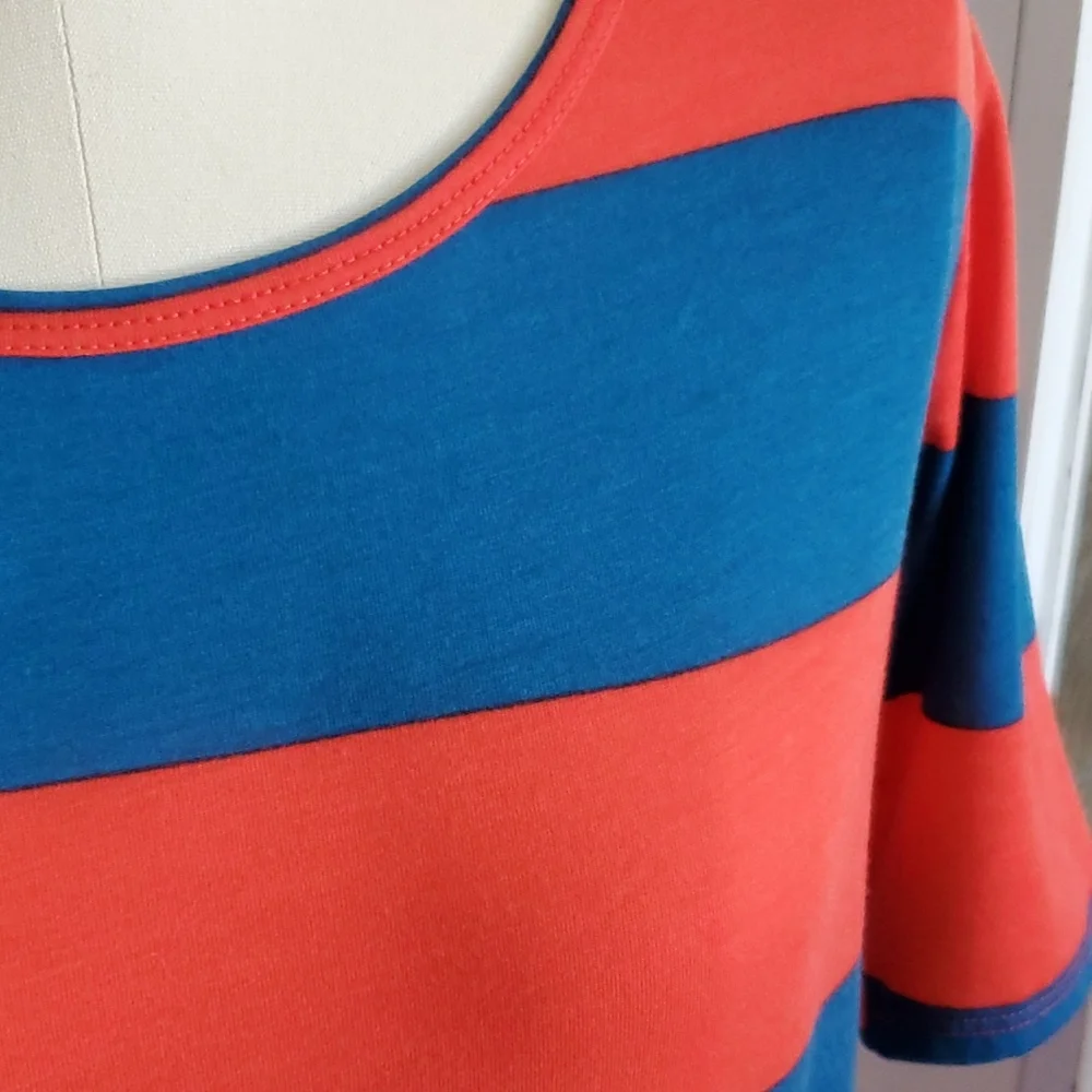 Lularoe Striped Julia Dress - Picture 4 of 7